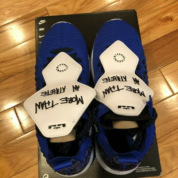 Nike LeBron XVII MTAA GS Racer Blue White Black - Picture 5 of 7